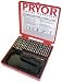 Pryor TIF030 1/8font W/Out Holder Steel Type Set