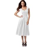Cap-Sleeve Smocked Waist Ballet Dress