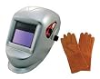 Astro Pneumatic 8077SE - Deluxe Solar Auto-Darkening Welding Helmet With Bigger Observation Window And Free Leather Welding Gloves - Astro Pneumatic - 8077SE