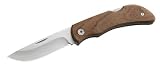 Eka Swede 8 - Couteau de poche - Lame en acier 12C27 - Manche en bois Bubinga - Etui de rangement en cuir 250711