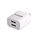 KBTEL SIUN Full-Speed Dual USB Travel Wall Charger for iPhone 6s / 6 / 6 Plus, iPad Air 2 / mini 3, Samsung Galaxy, Android, Tablets and more- White