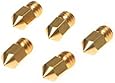 Signswise 5pcs 0.3mm Extruder Brass Nozzle Print Head for MK8 1.75mm ABS PLA Printer