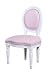 BEST Fairy Dust Children's Dining Chair, White Frame Pink Cushion