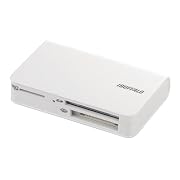 iBUFFALO カードリーダー/ライター 45+5メディア対応 超小型 ホワイト BSCR01U2WH
