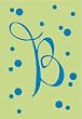 Monogram Polka Dot Garden Size Flag - B Monogram Polka Dot Garden Size Flag - B