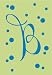 Monogram Polka Dot Regular Size Flag - B