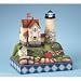 Jim Shore / Heartwood Creek Maine Coast Cape Neddick Lighted Lighthouse Figurine: Protection From the Savage Rock