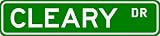 CLEARY Street Name Sign ~ Personalized Family Lastname Sign ~ Gameroom, Basement, Garage Sign - B000MGRMGM