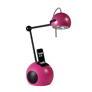 Ihome Orbit Lamp Pink