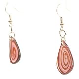 Review The Tribeca Gift Company  / Glass Earrings Silver & Gold Swirl