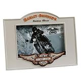 Harley-Davidson® Bar & Shield Logo with Wings Picture Frame. Sculpted and hand-painted graphics. 99354-09V