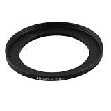 Gino Replacement 49mm-62mm Camera Metal Filter Step Up Ring Adapter