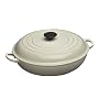 Le Creuset Cast Iron Shallow Casserole, Almond, 30 cm