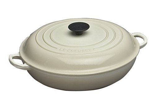 le creuset enameled cast-iron 5-quart buffet casserole, dune