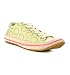 Mojo Circle Print Lace Up Green Canvas - 5 Uk