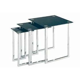 Lite Source LDK-6150C/BLK Nesting Table