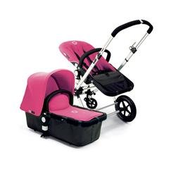 Bugaboo Cameleon - Dark Gray Base with Pink Canvas Fabric