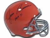 Jim Brown Autographed/Hand Signed Cleveland Browns Replica TB Helmet HOF 71- Brown Hologram
