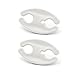 Small Bobino Cord Wrap, White (Set of 2)