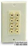 Niles Audio 8-post Wall Outlets for Speaker Wires Bone