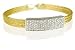 Triple Strand Wire Bracelet in 18K Yellow Gold with I.D. Diamond Bar