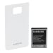 Samsung Original Akkublock mit Geh�user�ckseite EB-K1A2EWEGSTD (kompatibel mit Galaxy S2) in wei�