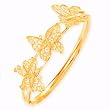 14k Gold Butterfly Scroll Bracelet