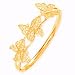 14k Gold Butterfly Scroll Bracelet