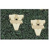 Logo Art Virginia Cavaliers 10K Gold Team Font 3/8 Post Earrings
