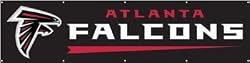 Atlanta Falcons 8 Foot Applique and Embroidered Banner NFL Football Fan Shop Sports Team Merchandise