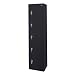 Sandusky Lee LF55151866-09 Black Steel Powder Coat 5 Tier Welded Storage Locker, 66" Height x 15" Width x 18" Depth, 5 Shelves