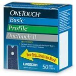 OneTouch Basic Profile OneTouch II Test Strips   50 ea
