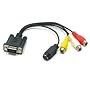 VGA to TV Converter S-Video 3 RCA AV Out Cable Ada&hellip by sourcingmap
