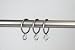 A&F Rod Decor - 10 CURTAIN EYELET RINGS 1-3/4 inch Satin nickel