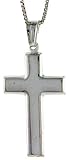 Sterling Silver Hollow Cross Pendant
