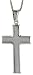 Sterling Silver Hollow Cross Pendant