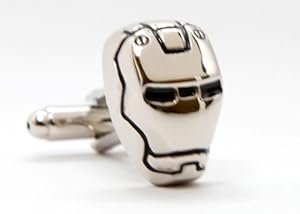 Limited Silver Edition Iron Man Formal Wear with Marvel Comics Gift Box Cufflinks Cuff Links