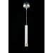 PLC Lighting 252AL Kapp 1 Light Mini Pendant in Aluminium with Dichroic Glass 252AL