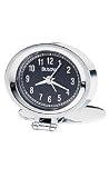 Bulova Travel Adamo Black Dial Alarm Clock #B6842