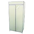 Canvas Wardrobes with Single Rail - Cream