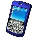 Blackberry 8300, 8310, 8320 Curve Blue Rubberized Coated Proguard- Retail Packaging