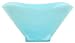 Colorful Art Glass Aqua Blue Large Square Bowl 11 1/2"D, 5 1/2"H