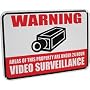 VIDEO SURVEILLANCE Warning Sign with 3M Reflective Vinyl Coating "12x18"