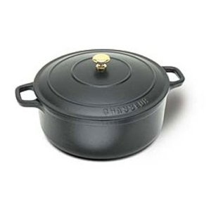 World Cuisine Blue Round Enamel Cast-Iron Dutch Oven, 6.75 Qts. [World Cuisine]