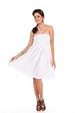 Solid White Tube Top Baach Tunic Halter Sundress Baby Doll Xmas Christmas Gift