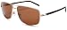 Mont Blanc Mens MB266 Rectangular Sunglasses