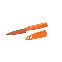 Kuhn Rikon 4-Inch Nonstick Colori Paring Knife, Orange