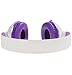 BestGot Headphone with Microphone for Travel Work Running Sport Kids Women Headphones Headset for Music Gaming Premium Mesh Cable Deluxe for iphone and Android Devices White/Purple
