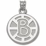 Boston Bruins 5/8 B NHL Winter Classic Logo Pendant - Sterling Silver Jewelry