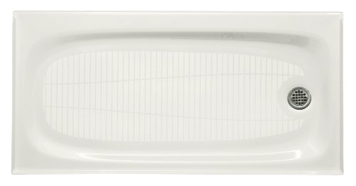 KOHLER K-9054-0 Salient Receptor with Right-Hand Drain, 60-Inch by 30-Inch, White